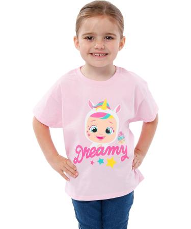 Cry Babies Magic Tears Dreamy Doll Girls T-Shirt | Official Merchandise | Ages 3-4 Years | Comfy Cotton Kids Clothing - Buy Online on SooperMarket.com