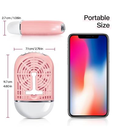 Geisofu USB Mini Portable Bladeless Fan for Eyelash Extension - Rechargeable & Electric (Light Pink) - Buy Online on SooperMarket.com