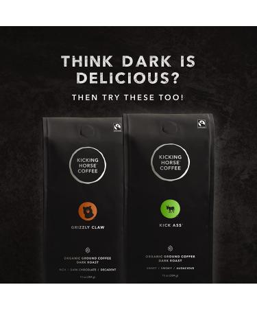 Buy Kicking Horse Coffee 454 Horse Power Dark Roast 10 oz - Organic, Fairtrade, Kosher - Buy Online on SooperMarket.com