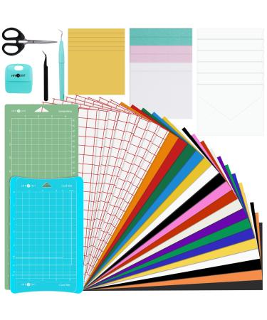 HTVRONT Accessories Bundle for Cricut Joy Accessories and Supplies Include Weeding Tools Bundle, Heat Transfer Vinyl, Adhensive Vinyl Sheets for Starter Kit-38PCS