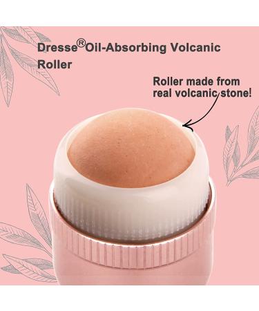 DRESSE Oil-Absorbing Volcanic Face Roller for On-the-Go Mini Massage - Reusable Facial Skincare Tool - Buy Online on SooperMarket.com