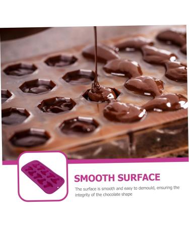 HOMSFOU 6 Pcs Silicone Chocolate Mold Silicone Baking Halloween Fondant Halloween Chocolate Polymer Clay Molds Jelly Molds Desserts Molds Bath Purple Silica Gel Tool Multifunction 21X11X2CMx3pcs Purplex3pcs - Buy Online on SooperMarket.com