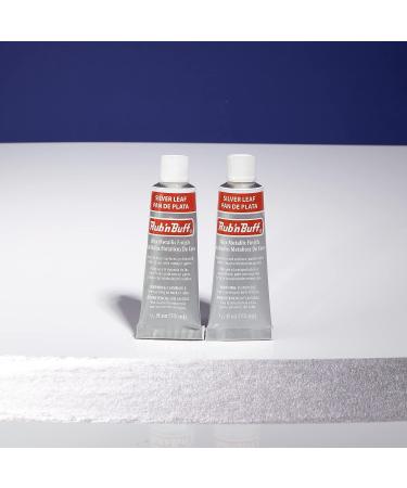 AMACO Rub n Buff Silver Leaf 15ml Tubes - Gilding Wax Set for Furniture Finishing - Pack of 2 - Buy Online on SooperMarket.com