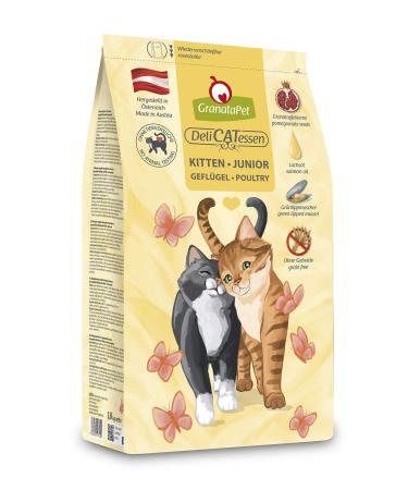 Granapet Delicatessen Kitten / Junior Poultry 1.8 kg dry food for cats tasty cat feed single feed without grain & without sugar additives 1.8 kg (1 Pack) 1.8 kg (1 Pack) kitten / junior poultry