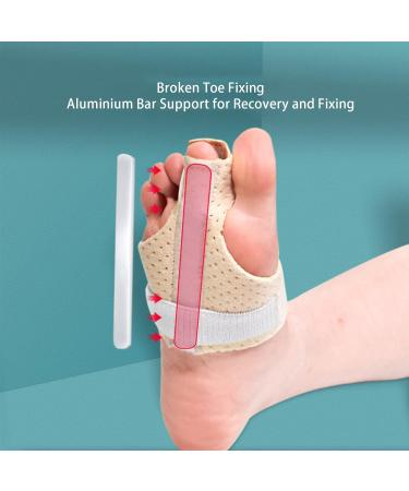 Adjustable Hammer Toe Corrector with Aluminum Bar - Recovery & Alignment Support - Buy Online on SooperMarket.com