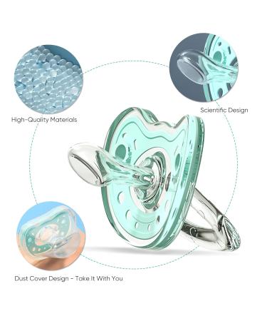 Silicone Pacifier for Babies | BPA-Free Nipple | Curves Comfortably | Mint Green | 1 Pc - Buy Online on SooperMarket.com