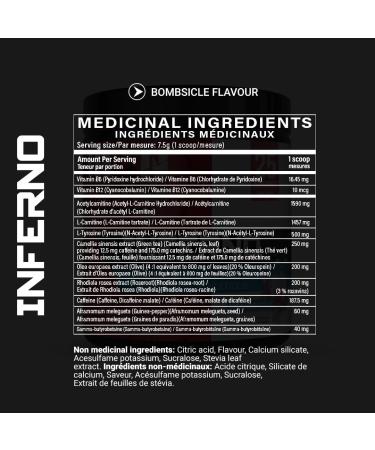 Iron Brothers Supplements - Inferno Weight Loss Supplements for Women & Men | Detox for Weight Loss and Belly Fat Thermogenic Support - Workout Supplement | Help Cognitive Health Increases Energy Bombsicle - Buy Online on SooperMarket.com