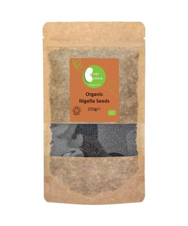 Organic Nigella Seeds (Black Cumin Kalonji) - Certified Organic- by Busy Beans Organic (250g)