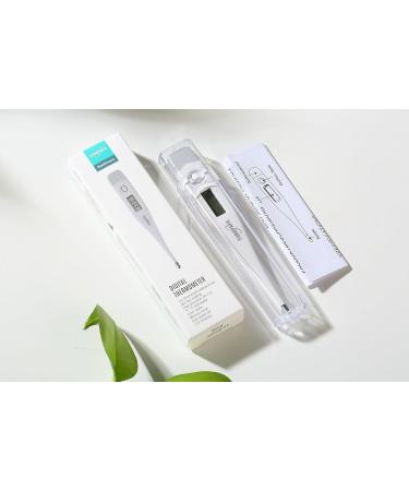 EUROPAPA Digital Fever Thermometer for Babies, Children, and Adults - Oral, Axillary, or Rectal Waterproof with Fever Alarm (Light Blue) - Buy Online on SooperMarket.com