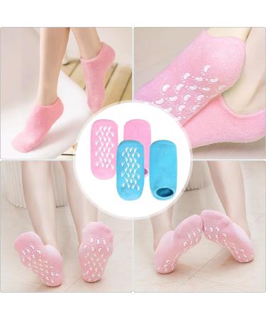 Moisturizing Gel Socks for Cracked Feet | 2 Pairs Spa Foot Care for Men & Women | Reusable Foot Repair Socks - Buy Online on SooperMarket.com