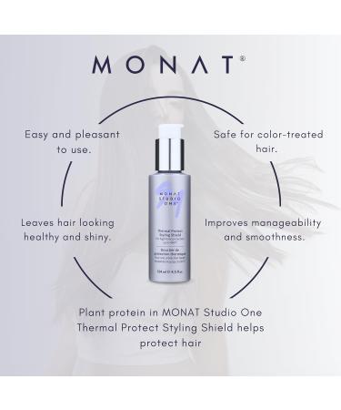 MONAT Studio One Thermal Protect Styling Shield - Ultimate Heat Protectant for Hair | 134 ml | Protect Against Heat Damage & Enhance Your Style - Buy Online on SooperMarket.com