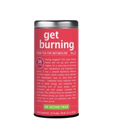 The Republic of Tea Be Active Get Burning Tea, 36 Tea Bags get burning 36 Count (Pack of 1)