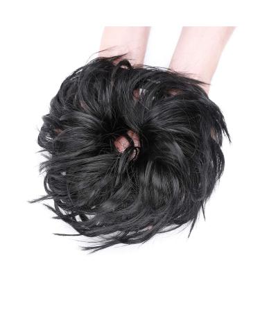 XXL Dark Black Hairpiece Extensions Bun - Updos & Hair Ties for Women | 45g High-Quality Hair Extensions - Buy Online on SooperMarket.com