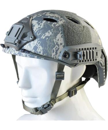 Tactical Foldable Half Face Airsoft Mesh Mask with Ear Protection & Fast Helmet for Adults - ACU - Buy Online on SooperMarket.com