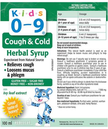 Kids 0-9 Herbal Cough & Cold Syrup 100 ml Any-time 100 ml (Pack of 1) - Buy Online on SooperMarket.com