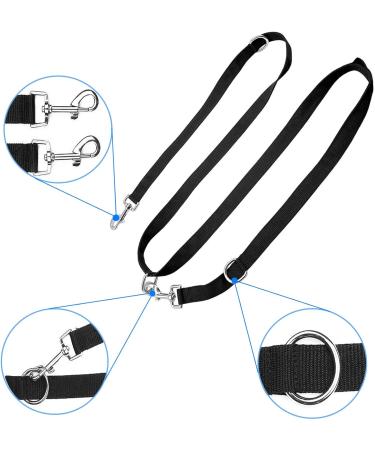 YankMooM 6.9FT Double Ended Dog Training Lead Leash - Multi-Function Rope for Walking, Running, and Training | Black - Buy Online on SooperMarket.com