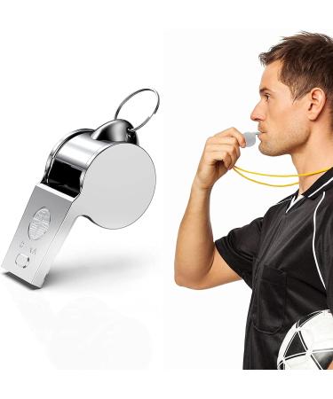 Faty-T 3 Packs Stainless Steel Whistle with Lanyard for Coaches and Referees - Training Whistle for School Sports and Soccer, Football, Basketball - Buy Online on SooperMarket.com