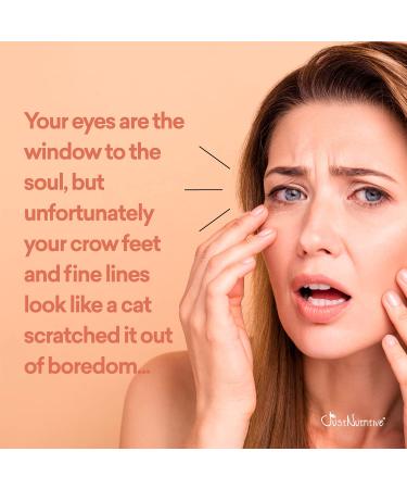 Anti Aging Eye Serum | Hydrating & Natural Eye Care for Youthful Skin | Rapid Wrinkle Repair | Just Nutritive 1 Oz - Buy Online on SooperMarket.com