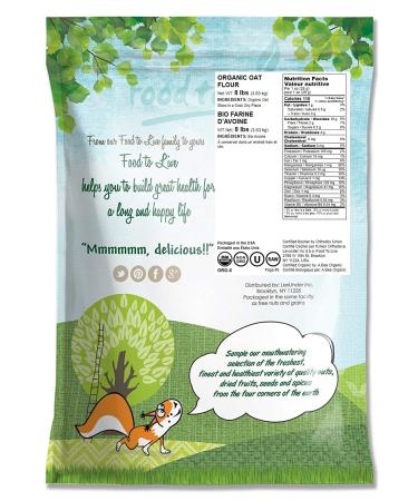 Organic Oat Flour 8 Pounds - Non-GMO Stone Ground from Whole Grain Oat Berries | Vegan & Kosher | Ideal for Baking Pancakes, Muffins, Waffles, and Bread - High Fiber Source | 8 lb Pack - Buy Online on SooperMarket.com