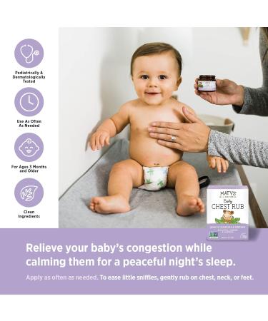 Maty's Baby Essentials Kit: Petroleum-Free Chest Rub, Diaper Rash Relief, USDA Cough Syrup - Clean Alternatives for Newborns - Buy Online on SooperMarket.com