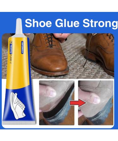 FunnAura 60ml Transparent Shoe Goo Non-Hardening Shoe Glue Sole Repair Waterproof for Repairing Worn Shoes with 2PCS Rubber Band - Buy Online on SooperMarket.com