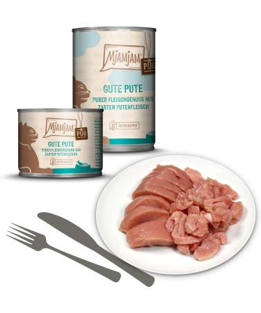 Mjamjam Premium Wet Cat Food - Mix Package V (6 x 400g) - Grain Free Extra Meat - 6-Pack for Pure Meat Enjoyment - Buy Online on SooperMarket.com
