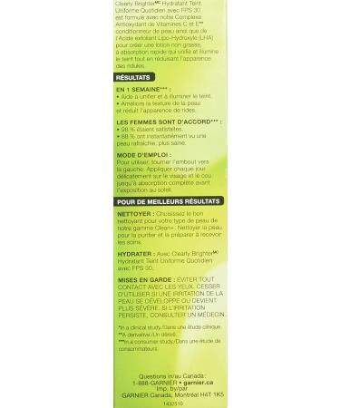 Garnier SkinActive Clearly Brighter Moisturizer SPF 30 - Anti-Sun Damage, 2.5 oz - Buy Online on SooperMarket.com