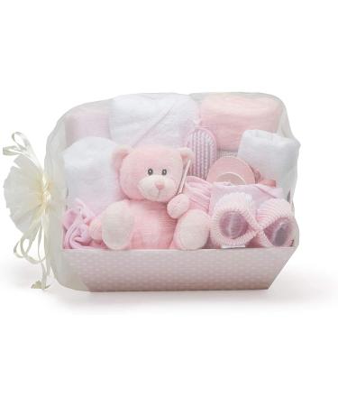 Newborn Baby Girl Essentials Gift Set in Pink Keepsake Box - Perfect Baby Gifts for Girls - Buy Online on SooperMarket.com