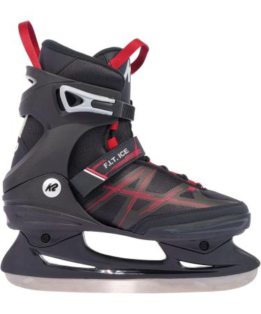 K2 Skates Men's Fit Ice Skates EU 45 (UK 10.5/US 11.5) - Black/Red | International Shipping Available - Buy Online on SooperMarket.com
