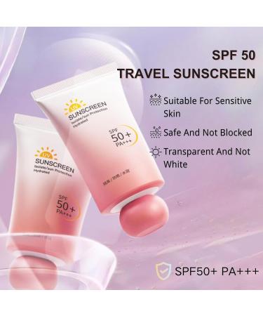 Face Sun Cream SPF 50 Moisturiser Face Sunscreen Invisible Fluid Suncream PA +++ Highly Water & Sweat Resistant Long Lasting UVA & UVB Protection For Up To 12.5 H Sunscreen For Acne Prone Skin - Buy Online on SooperMarket.com