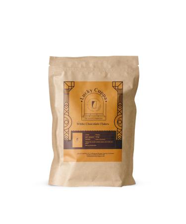 Lucky Cuppa White Chocolate Flakes - Instant Hot Chocolate - Premium Quality Chocolate Gifts for Christmas - 250g