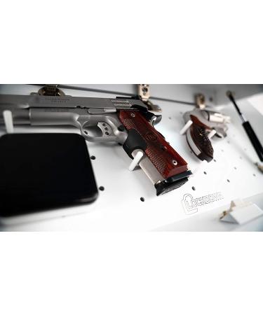LOCKDOWN In Plain Sight Shelf - Secure Magnetic Access, Customizable Compartment, PUCK Integration - White - Buy Online on SooperMarket.com