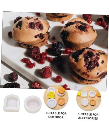 MAGICLULU 6 Pcs Cake Mold Silicone Baking Cup Cookie Cake Pan Cookie Silicone Cake Pan Ice Ball Mold Chocolate Making Mold Soap Candle Mold Mini Muffins Aroma White Bread Silica Gel Cake Pie Whitex3pcs 9X8X2.6CMx3pcs - Buy Online on SooperMarket.com