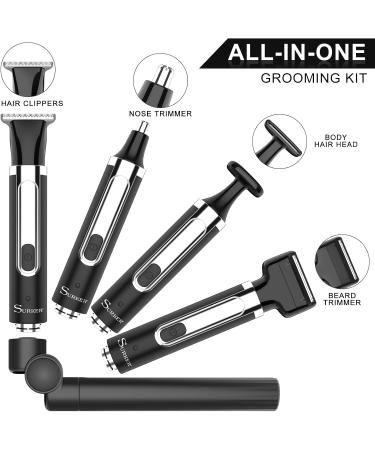 Buy SURKER Electric Body Trimmer & Back Shaver for Men - Cordless Groomer with Adjustable Handle & Waterproof Design - Buy Online on SooperMarket.com
