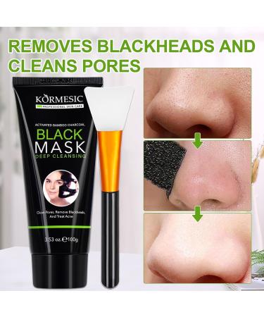 Blackhead Remover Mask - Charcoal Peel Off Face Mask for Pore Cleansing & Skin Care 100g | Unisex Blackhead Treatment - Buy Online on SooperMarket.com