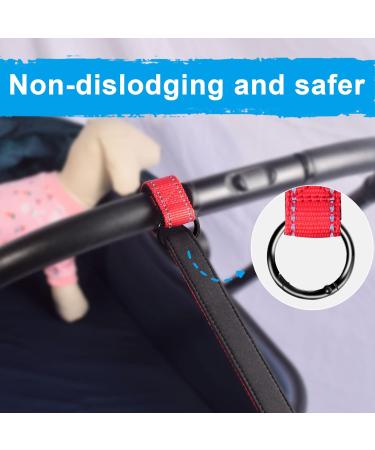 Petbonus Short Dog Leash & Safety Bracelet - Reflective Adjustable Soft Handle Extra Safety for Strollers - Blue & Pink 2-Piece Set - Buy Online on SooperMarket.com