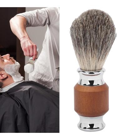 Premium Shaving Brush for Men - Rubber Wood Handle Foaming Trimmer Perfect for Barbers & Salons - Buy Online on SooperMarket.com