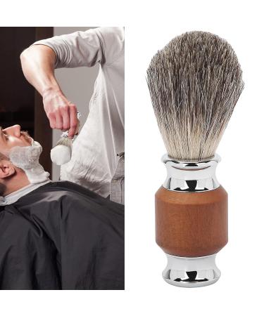 Ankroyu Men's Beard Shaving Brush - Rubber Wood Handle Facial & Foaming Trim Brush for Beard & Hairdressing Salon - Buy Online on SooperMarket.com