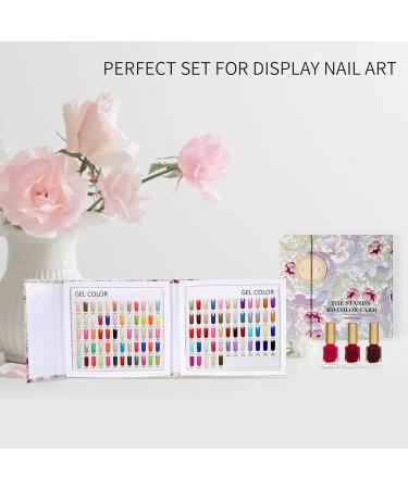 120 Colors Nail Art Display Set | Nail Tips Memory Tools & Gel Polish Color Card Panels for Salons - Buy Online on SooperMarket.com