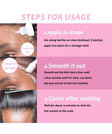 Smilco Wig Glue & Remover Set - Waterproof Skin-Friendly 1.3oz Strong Hold for Front Lace Wigs - Ultimate Wig Installation Kit - Buy Online on SooperMarket.com
