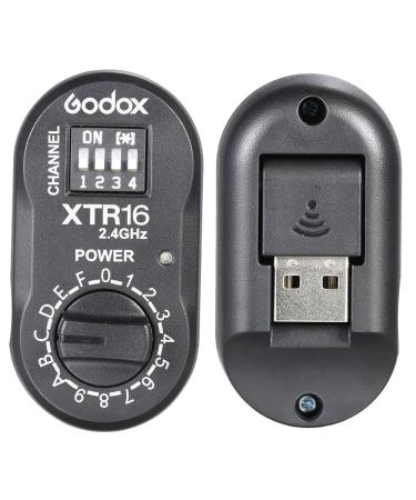 Godox XTR-16 2.4G Wireless X-system Remote Control Flash Receiver for X1C X1N XT-16 Transmitter Trigger Wistro AD360/DE/QT/DP/QS/GS/GT Series