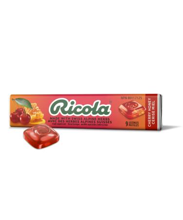Ricola Cherry Throat Drops 9 Count Stick