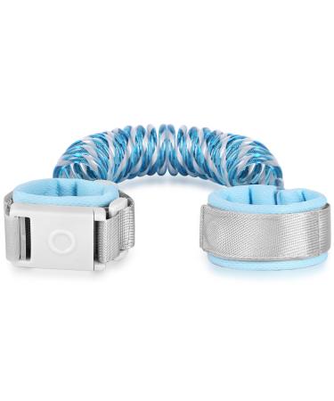 Baby Leash with Magnetic Unlock Design (6.56ft) Blue Child Anti Lost Wrist Link Safety Toddler Wrist Leash with Reflective Strap Kid Leashes Harness