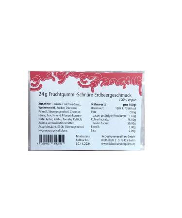 Patience Threads Strawberry Fruit Gum Strings - 1 Pack (24g) by Lovesickness Pills | International Shipping Available - Buy Online on SooperMarket.com