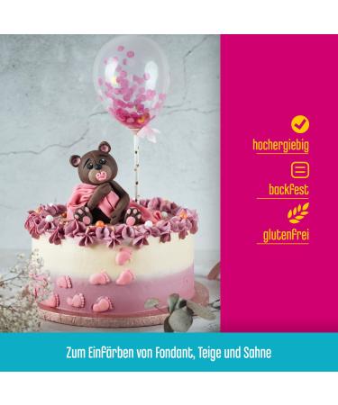 Decocino Pink Color Paste | 20g Azo-Free & Gluten-Free Food Color for Cakes Fondant & Creams - International Shipping - Buy Online on SooperMarket.com