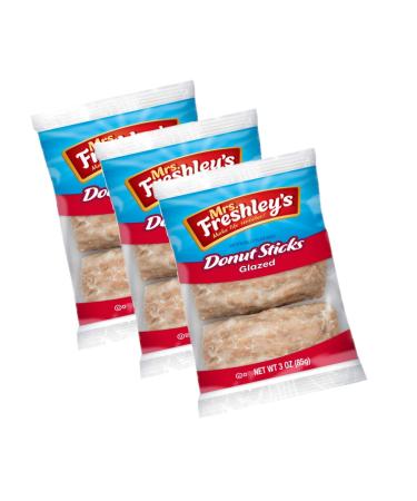 Mrs. Freshley's Donut Sticks: 36 Sticks Total (12 Packs of 3) - Pack of 2 - Buy Online on SooperMarket.com