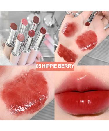 6 Colors Dewy Melting Lipstick - High-Shine Glossy Finish Lip Color for Women | Vivid Color & Wet Look Lip Makeup - Buy Online on SooperMarket.com