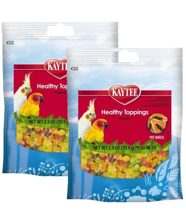 Kaytee Fiesta Healthy Toppings Papaya Bits For All Pet Birds 2.5-Oz Bag