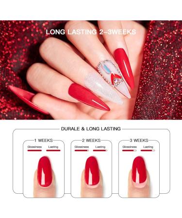MEET ACROSS 12pcs Gel Nail Polish Set - Winter Series | Shimmer Nail Art Design | UV LED Lamp Kit for Women | Manicure Salon Gifts | 8 ml-0.28FL.OZ - Buy Online on SooperMarket.com