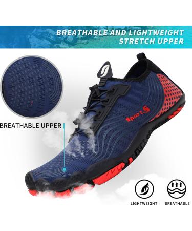 ZHR Marina Red Water Shoes for Men & Women - Aqua Barefoot Beach & Swimming Shoes (EU Size 44) - Buy Online on SooperMarket.com